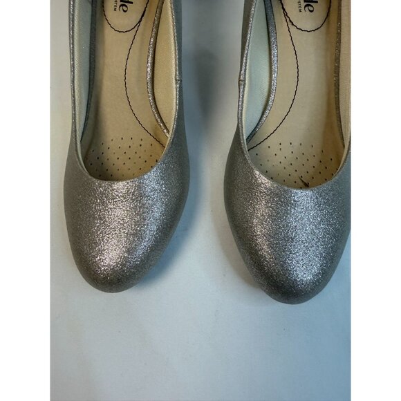 LifeStride Pumps Women Size 7.5M Gold Metallic Soft Cushion Heel Dressy Shoes - Picture 4 of 12
